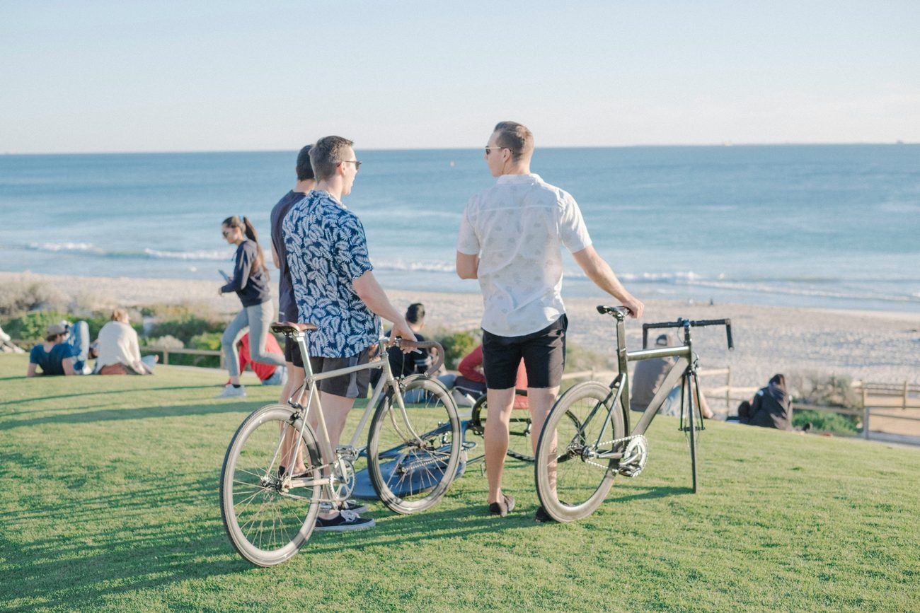 A group out on a GBT Adventure bike tour